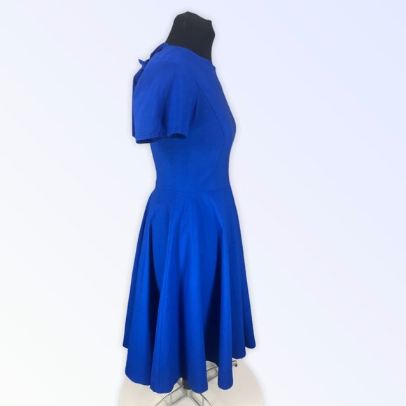 Gown Town Women's Blue Midi Dress - Picture 3 of 7